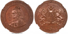 Victoria copper Proof Pattern Crown 1887 PR66+ Brown NGC, ESC-2685. By J. Rochelle Thomas, produced for Spink & Son. A lovely piece of numismatic intr...
