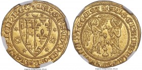 Naples & Sicily. Charles I d'Anjou (1266-1285) gold Saluto d'Oro ND (1266-1278) MS65 NGC, Naples mint, Fr-808, Biaggi-1624 (R), Bellesia-1, MIR-18 (R2...