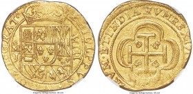 Philip V gold Cob 8 Escudos 1714 Mo-J MS62 NGC, Mexico City mint, KM57.3. Reads 'GRAT' on obverse. 27gm. From the 1715 Plate Fleet. An outstanding, ce...