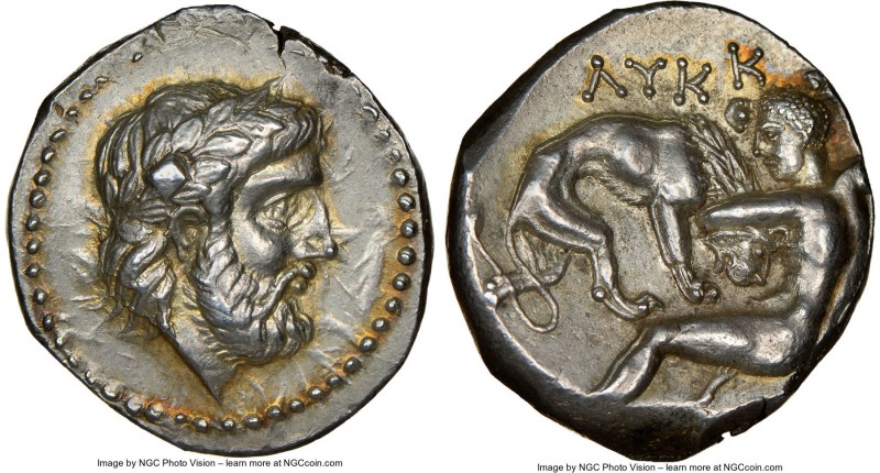 PAEONIAN KINGDOM. Lycceius (ca. 359/6-335 BC). AR tetradrachm (23mm, 12.69 gm, 6...