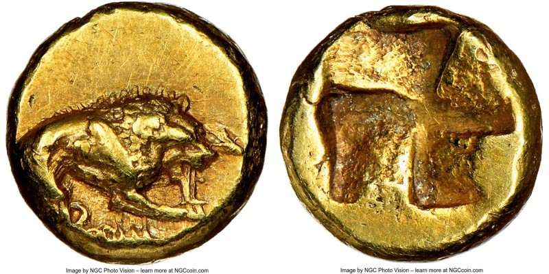 MYSIA. Cyzicus. Ca. 450-350 BC. EL 1/24 stater or myshemihecte (6mm, 0.65 gm). N...