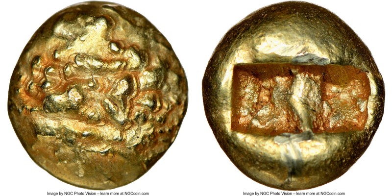 IONIA. Uncertain mint. Ca. 650-600 BC. EL third-stater or trite (12mm, 4.63 gm)....