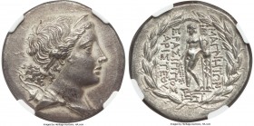 IONIA. Magnesia ad Meandrum. Ca. mid-2nd century BC. AR tetradrachm (30mm, 16.72 gm, 11h). NGC Choice AU 5/5 - 4/5, Fine Style. Euphemos, son of Pausa...