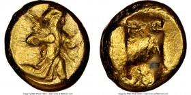 ACHAEMENID PERSIA. Darius I-Xerxes II (ca. 5th century BC). AV daric (15mm, 8.37 gm). NGC Choice XF 4/5 - 5/5. Lydo-Milesian standard. Sardes mint, ca...