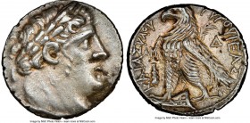 PHOENICIA. Tyre. 126/5 BC-AD 65/6. AR shekel (28mm, 14.34 gm, 1h). NGC Choice XF 5/5 - 3/5. Dated Civic Year 41 (86/5 BC). Laureate bust of Melqart ri...