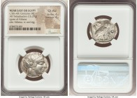 NEAR EAST or EGYPT. Ca. 5th-4th centuries BC. AR tetradrachm (25mm, 15.29 gm, 6h). NGC Choice AU 4/5 - 4/5. Head of Athena right, wearing crested Atti...