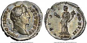 Antoninus Pius (AD 138-161). AR denarius (19mm, 3.23 gm, 6h). NGC MS S 5/5 - 5/5. Rome, AD 153/4. ANTONINVS AVG-PIVS P P TR P XVII, laureate head of A...