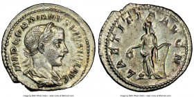 Gordian III, as Augustus (AD 238-244). AR denarius (19mm, 2.95 gm, 6h). NGC MS 4/5 - 4/5. Rome, fourth issue, AD 241-243. IMP GORDIANVS PIVS FEL AVG, ...