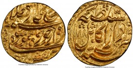 Durrani. Taimur Shah (as Sultan) gold Mohur AH 1188 Year 3 (1774/5) MS64 PCGS, Kabul mint, KM435, A-3099, Whitehead-Unl. 21mm. 10.93gm. A magnificent ...