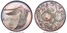 Andor Meszaros silver Unofficial Pattern Dollar 1967 MS67 PCGS, KM-XM2. Mintage: 750. An incredibly popular modern fantasy with smoky lilac tones. 

H...