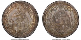 Salzburg. Maximilian Gandolph 1/4 Taler 1669 MS62 PCGS, KM216. Handsomely toned with the lightest weakness on the highest points of the design. 

HID0...