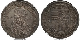 Archduke Maximilian Taler 1618-CO MS64 NGC, Hall mint, KM227.1, Dav-3324. A lavish representative of a type that can be quite firmly said to simply ne...