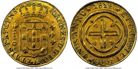 João Prince Regent gold 4000 Reis 1812-(R) (Clipped) NGC, Rio de Janeiro mint, KM235.2. 7.38 gm.

HID09801242017