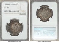Victoria 50 Cents 1888 XF45 NGC, London mint, KM6. A difficult type to acquire above VF grades with attractive obverse tones. 

HID09801242017
