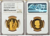 Elizabeth II gold Proof "Royal Family" 200 Dollars 2014 PR69 Ultra Cameo NGC, KM1710. Mintage: 350. AGW 1.0008 oz. 

HID09801242017