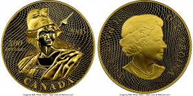 Elizabeth II gold Proof "The 1870 Shinplaster - Vignette of Britannia" 300 Dollars 2005 PR70 Ultra Cameo NGC, Royal Canadian mint, KM596. AGW 1.1252 o...