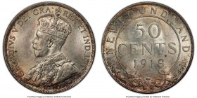 Newfoundland. George V 50 Cents 1918-C MS64 PCGS, Ottawa mint, KM12.

HID09801242017