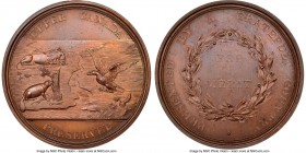 Upper Canada bronze "War of 1812-1815, Reward for Merit" Medal ND (c. 1817) MS64 Brown NGC, LeRoux-866. 51mm. By Thomas Wyon, Jr. Awarded by the Loyal...