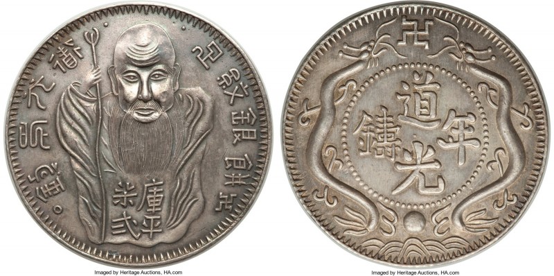 Taiwan silver Fantasy "Old Man" Dollar ND UNC, KM-X365, Kann-Unl. 42mm. 25.73gm....