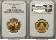 People's Republic gold Panda 200 Yuan (1/2 oz) 2002 MS68 NGC, KM1459, PAN-350A. 

HID09801242017