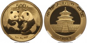 People's Republic gold Panda 500 Yuan (1 oz) 2009 MS70 NGC, KM1872, PAN-498A. 

HID09801242017
