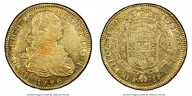 Charles IV gold 8 Escudos 1796 P-JF AU55 PCGS, Popayan mint, KM62.2, Cal-75. AGW 0.7614 oz. 

HID09801242017