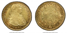 Ferdinand VII gold 8 Escudos 1810 P-JF AU55 PCGS, Popayan mint, KM66.2, Cal-67. AGW 0.7614 oz. 

HID09801242017