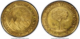 Central America Republic gold 2 Escudos 1850 CR-JB AU53 PCGS, San Jose mint, KM15.

HID09801242017