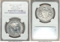 Republic Souvenir Peso 1897 AU Details (Harshly Cleaned) NGC, Gorham mint, KM-XM3. Wide date variety. Selections from the EMO Collection Cabinet

HID0...