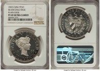 Exile Issue silver Proof Souvenir Peso 1965 PR69 Ultra Cameo NGC, KM-XM5. Plain edge. An extremely popular type that comes highly prized in near-perfe...