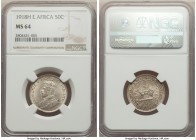 British Colony. George V 50 Cents 1918-H MS64 NGC, Heaton mint, KM9. The single finest of this conditionally very rare type at NGC, and apparently not...