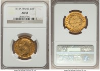 Napoleon gold 40 Francs 1813-A AU58 NGC, Paris mint, KM696.1. Better quality than could usually be expected for the type with rich orange-golden accen...