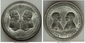 Napoleon I tin "Victories of 1806 & 1807" box Medal ND (1807) UNC (Damaged), Julius-1820, Bram-675. 51mm. 34.82gm (including paper roundels). By Stett...
