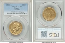 Louis XVIII gold 40 Francs 1816-L AU50 PCGS, Bayonne mint, KM713.4, Gad-1092.

HID09801242017