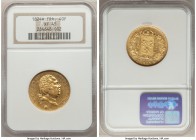 Louis XVIII gold 40 Francs 1824-A XF45 NGC, Paris mint, KM713.1. AGW 0.3734 oz. 

HID09801242017