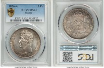 Charles X 5 Francs 1826-A MS63 PCGS, Paris mint, KM720.1.

HID09801242017