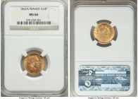 Napoleon III gold 10 Francs 1862-A MS66 NGC, Paris mint, KM800.1, Gad-1015. A considerable conditional rarity for this usually rather unremarkable typ...