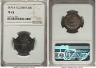 French Colony Proof 20 Cents 1879-A PR63 NGC, Paris mint, KM5, Lec-21.

HID09801242017
