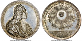 Augsburg. Free City silver "Election of Martin Hieronymus" Medal 1738-Dated MS63 NGC, Forster-290. 44mm. By Conrad Börer. A bright election medal with...