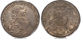 Baden. Karl Friedrich Taler 1766-SW MS63 PCGS, KM108, Dav-1933. Displaying steel-hued surfaces, with hints of golden undertones around the legends, wh...
