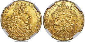 Bavaria. Maximilian III Joseph gold Goldgulden 1704 MS63 NGC, KM350, Fr-219/220. A scarce issue, and the only one of its type to be certified by NGC t...