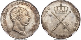 Bavaria. Maximilian I Joseph "Mace & Sword" Taler 1814 MS65 NGC, Munich mint, KM706.1, Dav-552. An attractive gem example of this issue, captivating i...