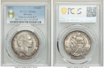 Bavaria. Ludwig II Taler 1871 MS66 PCGS, KM877. Madonna Taler type. Gorgeous luster with flaws seemingly invisible to the naked eye.

HID09801242017