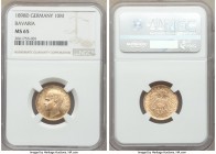 Bavaria. Otto gold 10 Mark 1898-D MS65 NGC, Munich mint, KM911. AGW 0.1152 oz. Original surfaces with full luster.

HID09801242017