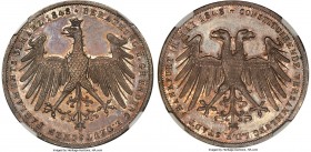 Frankfurt. Free City Proof "Constitution" 2 Gulden 1848 PR65 NGC, KM337. Mintage: 8,600. A scarce commemorative issued for the May 18th Constitutional...