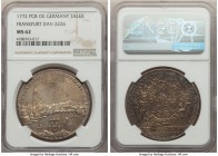 Frankfurt. Free City Taler 1772-PCB MS62 NGC, KM251, Dav-2226. One of the most popular designs for the talers of Frankfurt, benefitting from its large...