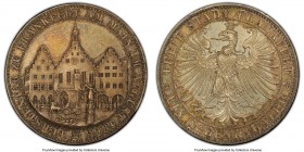 Frankfurt. Free City Taler 1863 MS64 PCGS, KM372. Assembly of Princes type. Richly patinated to a near medallic finish. 

HID09801242017