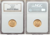 Hamburg. Free City gold 10 Mark 1912-J MS67 NGC, Hamburg mint, KM608. Although the 20th-century coinage of Hamburg can generally be said to come in hi...