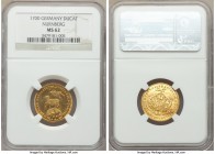 Nürnberg. Free City gold Ducat MDCC (1700) MS62 NGC, KM257, Fr-1885. Semi-reflective, and an admirable example of the issue, struck to full clarity at...