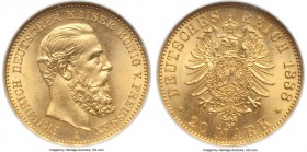 Prussia. Friedrich III gold 20 Mark 1888-A MS67 NGC, Berlin mint, KM515, D&S-335. Simply put, an obscenely high grade for the type, and an incredible ...